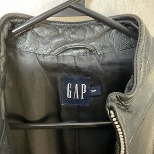 GAP vintage leather Jacket, small women’s Black